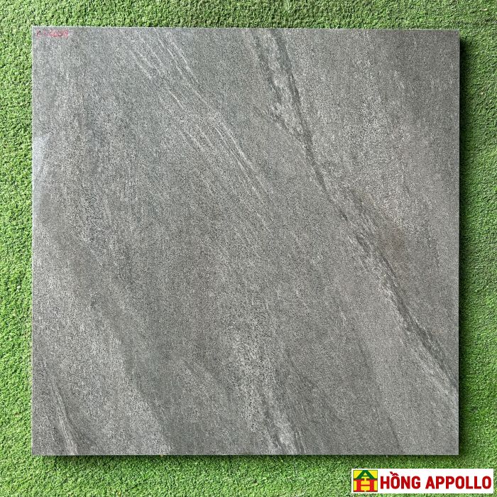 Mẫu gạch 600x600 xám mờ xi măng lát nền PHÒNG KHÁCH đẹp chống trơn – Kis Changyih | HỒNG APPOLLO